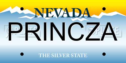 PRINCZA Nevada License Plate