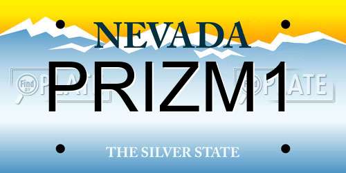 PRIZM1 Nevada License Plate