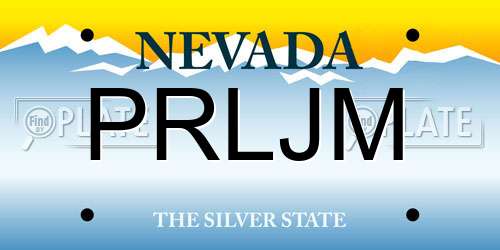 PRLJM Nevada License Plate