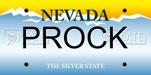PROCK Nevada License Plate