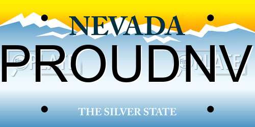 PROUDNV Nevada License Plate