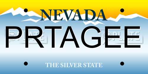 PRTAGEE Nevada License Plate
