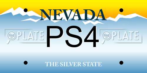 PS4 Nevada License Plate
