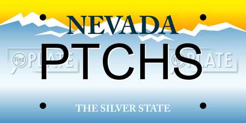 PTCHS Nevada License Plate