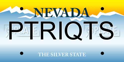 PTRIQTS Nevada License Plate