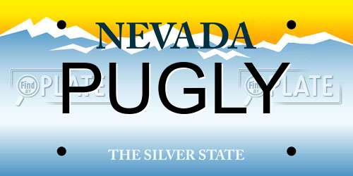 PUGLY Nevada License Plate