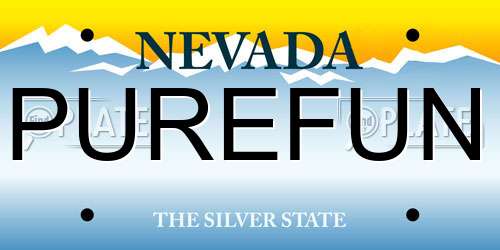 PUREFUN Nevada License Plate