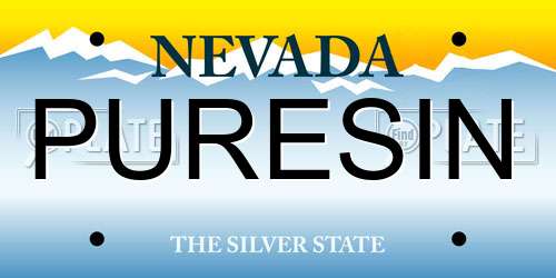 PURESIN Nevada License Plate