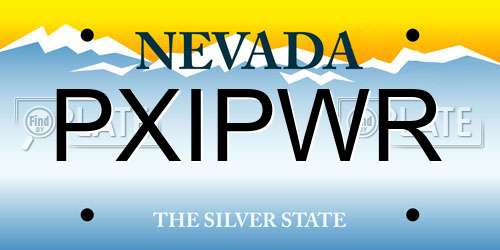 PXIPWR Nevada License Plate
