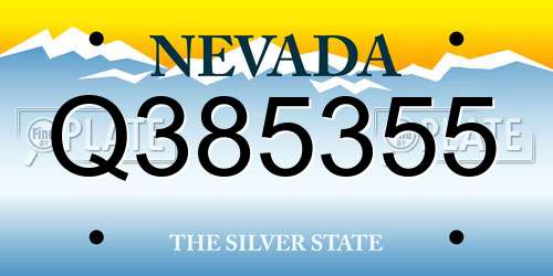 Q385355 Nevada License Plate