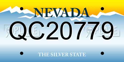 QC20779 Nevada License Plate