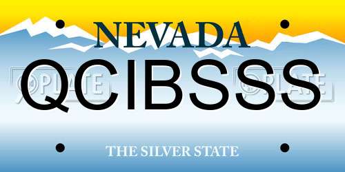 QCIBSSS Nevada License Plate