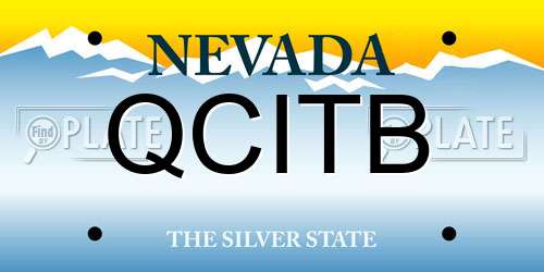 QCITB Nevada License Plate