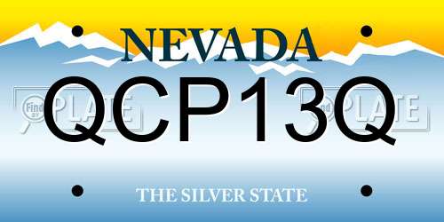 QCP13Q Nevada License Plate