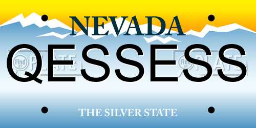 QESSESS Nevada License Plate