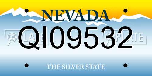 QI09532 Nevada License Plate