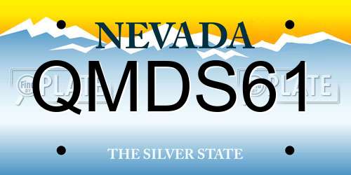 QMDS61 Nevada License Plate