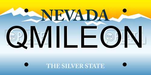 QMILEON Nevada License Plate