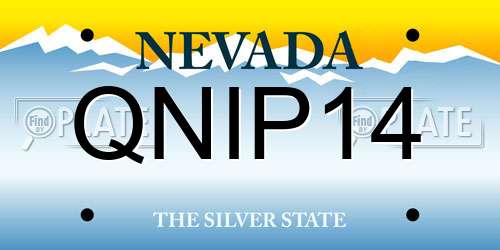 QNIP14 Nevada License Plate