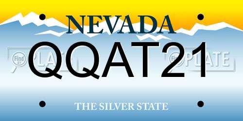 QQAT21 Nevada License Plate