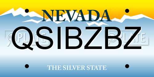 QSIBZBZ Nevada License Plate