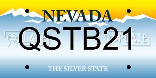 QSTB21 Nevada License Plate