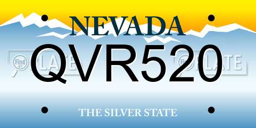 QVR520 Nevada License Plate
