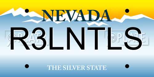 R3LNTLS Nevada License Plate