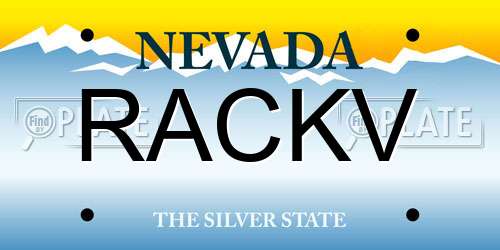 RACKV Nevada License Plate