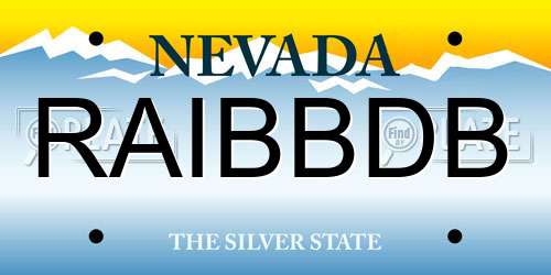 RAIBBDB Nevada License Plate