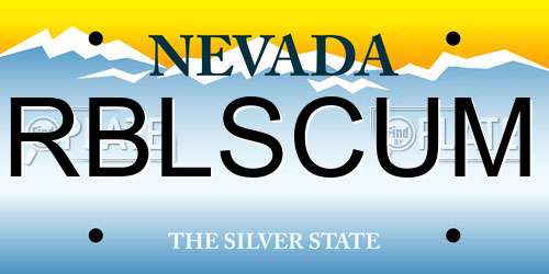 RBLSCUM Nevada License Plate