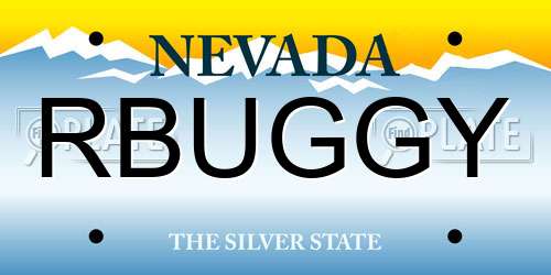 RBUGGY Nevada License Plate