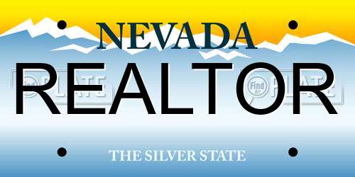 REALTOR Nevada License Plate