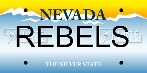 REBELS Nevada License Plate