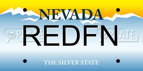 REDFN Nevada License Plate