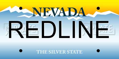 REDLINE Nevada License Plate
