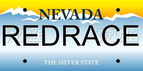REDRACE Nevada License Plate