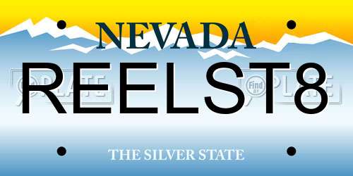 REELST8 Nevada License Plate