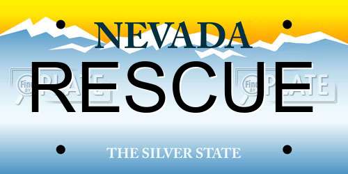 RESCUE Nevada License Plate