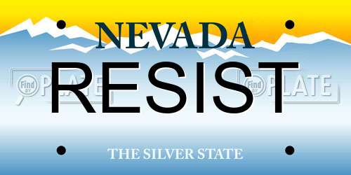 RESIST Nevada License Plate