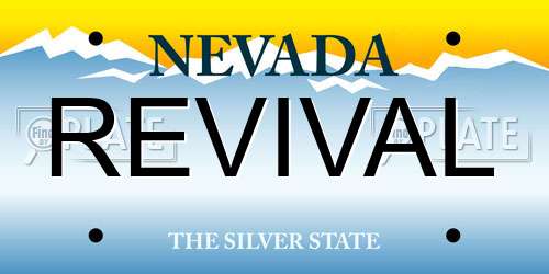 REVIVAL Nevada License Plate