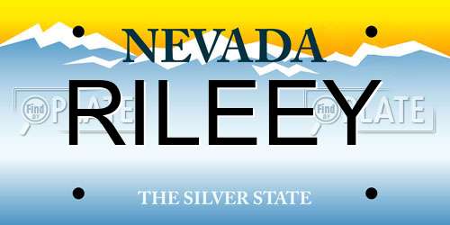 RILEEY Nevada License Plate