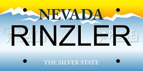 RINZLER Nevada License Plate