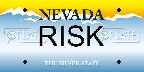 RISK Nevada License Plate