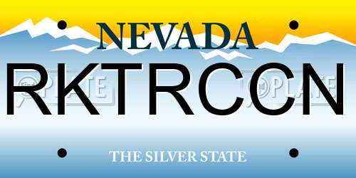 RKTRCCN Nevada License Plate
