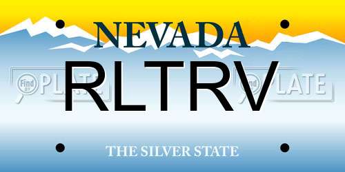 RLTRV Nevada License Plate