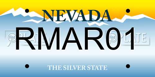 RMAR01 Nevada License Plate