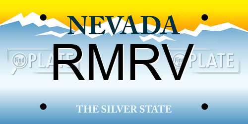 RMRV Nevada License Plate