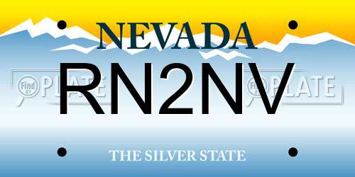 RN2NV Nevada License Plate