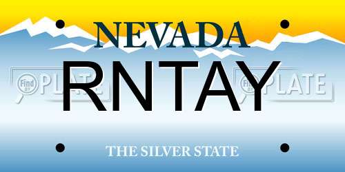 RNTAY Nevada License Plate